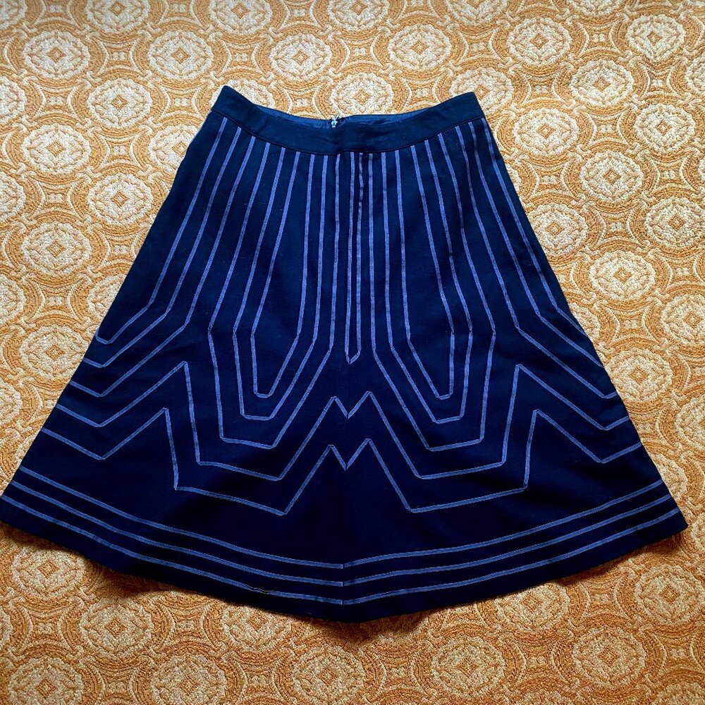 Boden Wool Skirt with Ribbon Design Size 12R (UK Sizing)
